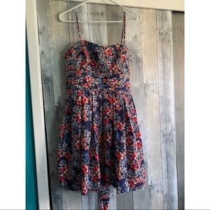 Spring Floral Belted Dress